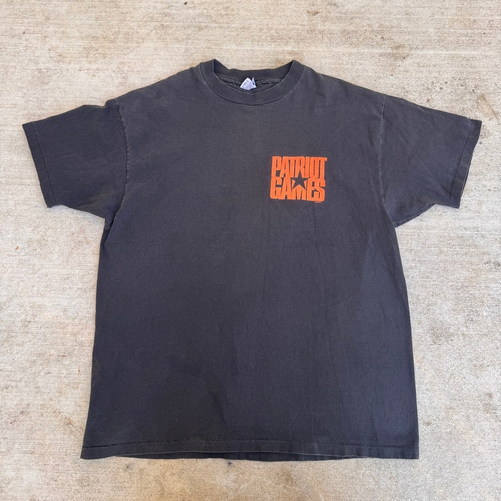 Vintage 90s Patriot Games Movie Promo T-Shirt Hanes Beefy-T Single Stitch XL
